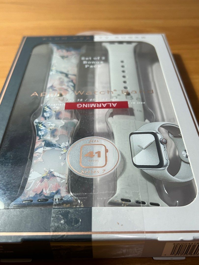 Apple Watch Band (Category: Other Mobile & Gadget Accessories) located in Muntinlupa City. Submitted by caistuff (Listing ID 1254914582, Image 3). Description: - Soft touch finish - Brand new and sealed - Fits 38 mm (series 1-3) - Fits 40 mm (series 4-6 & SE) - Fits 41 mm (series 7).