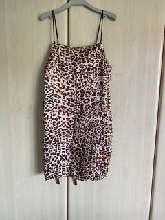 AUTH TOPSHOP ANIMAL PRINT PETITE MINI SEXY DRESS
