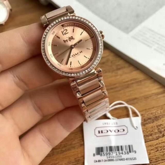Coach watch women's rose gold outlet