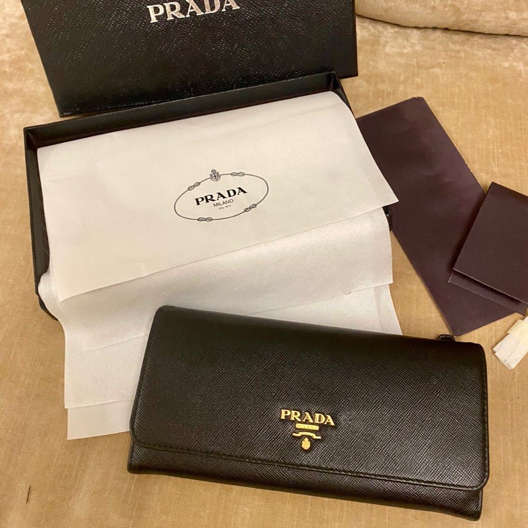 Authentic Prada Wallet, Women's Fashion, Bags & Wallets, Wallets