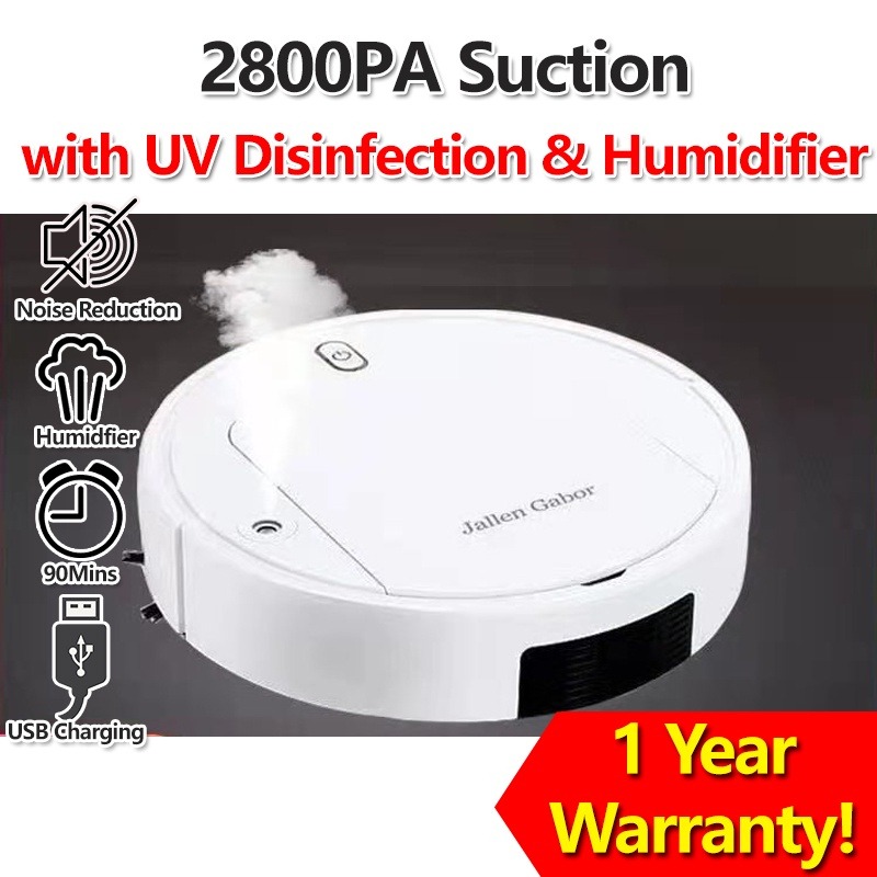 Automatic Cordless Smart Robot Vacuum Cleaner Humidifier Vacuum Bot ...