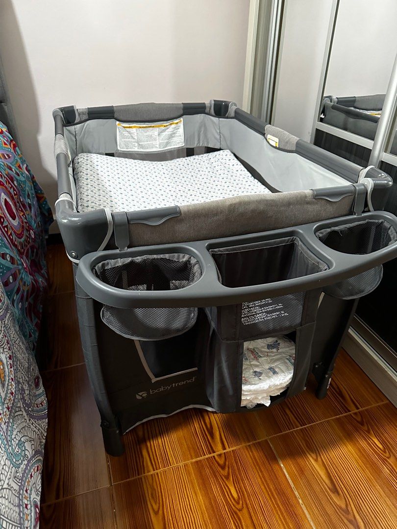 Playpen Baby Cot Baby Trend Simply Smart Nursery Center