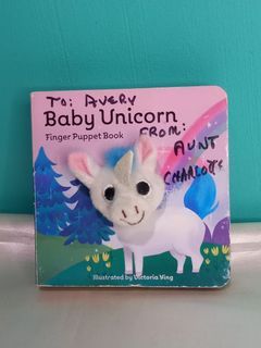Baby Unicorn Finger Puppet Book Boardbook