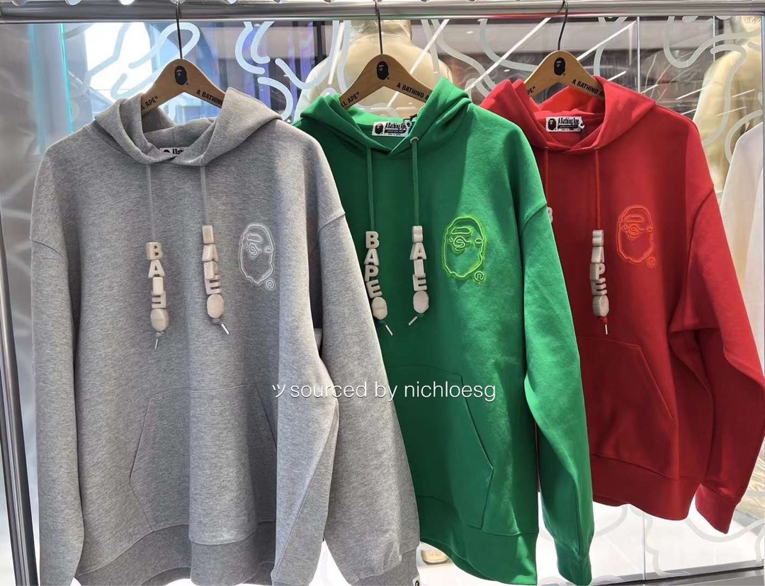 Bape letter hoodie online