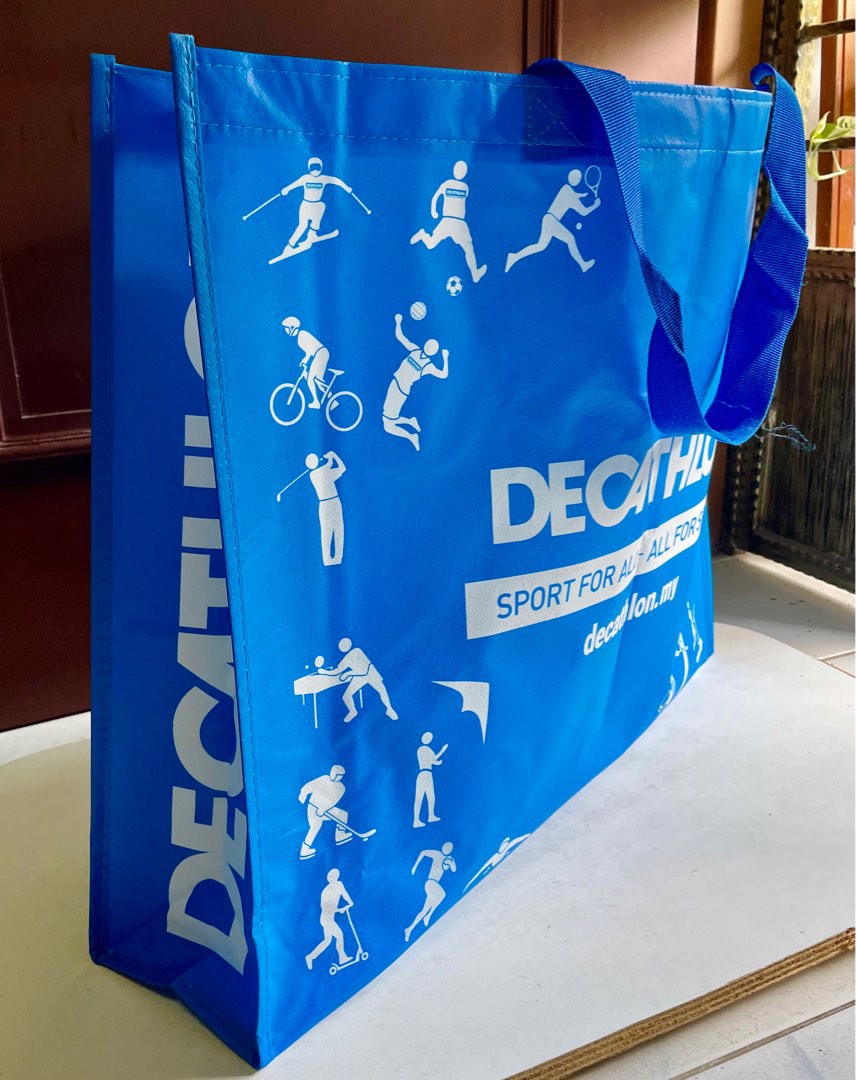 BN Decathlon Big Carrier Bag Reusable Bag Large Tote Bag