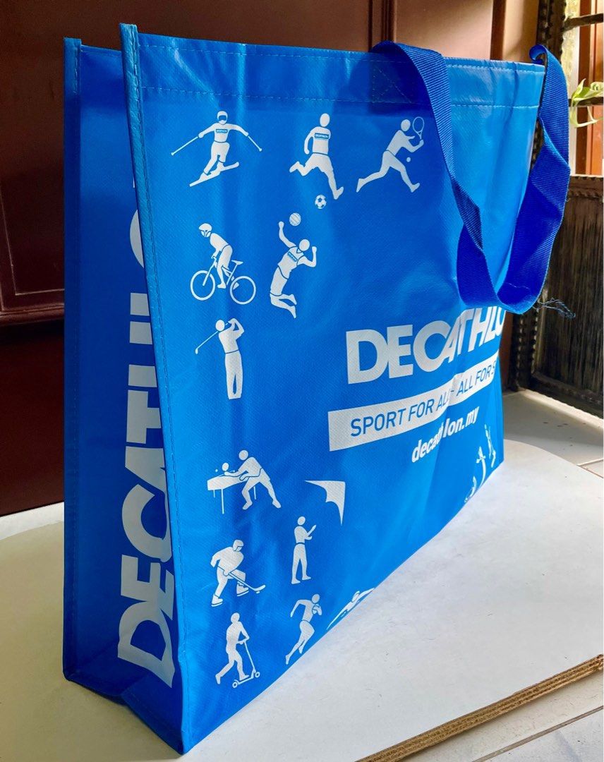 BN Decathlon Big Carrier Bag Reusable Bag Large Tote Bag