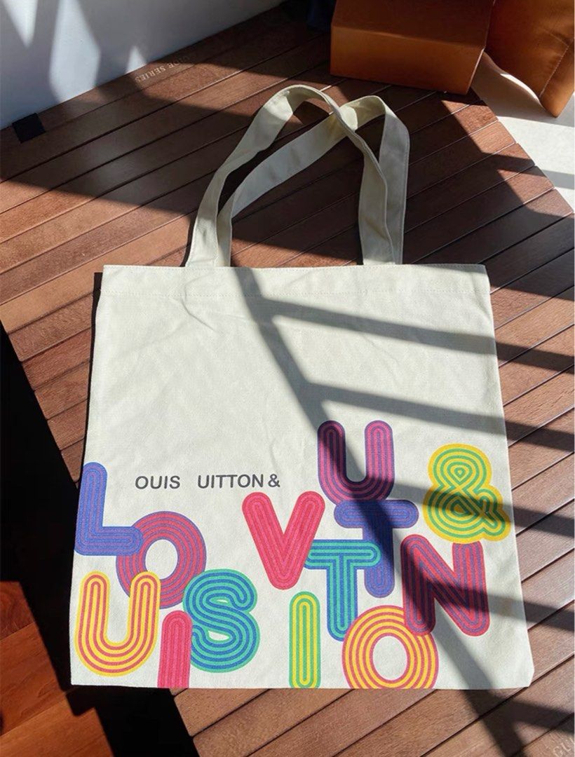 Louis vuitton canvas tote bag sales