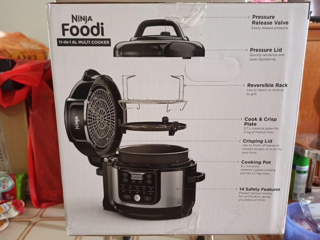 BN Ninja Foodi 11 in 1 6L Multicooker Pressure Cooker Air Fryer in one pot OP350 brand new local set BTO Gift Cooking Mama Lover Best Wifey Gift