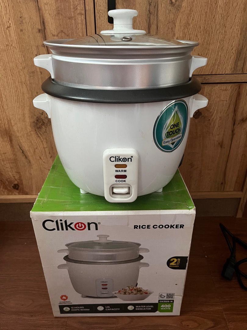 BNew clikon rice cooker 1 liter, TV & Home Appliances, Kitchen