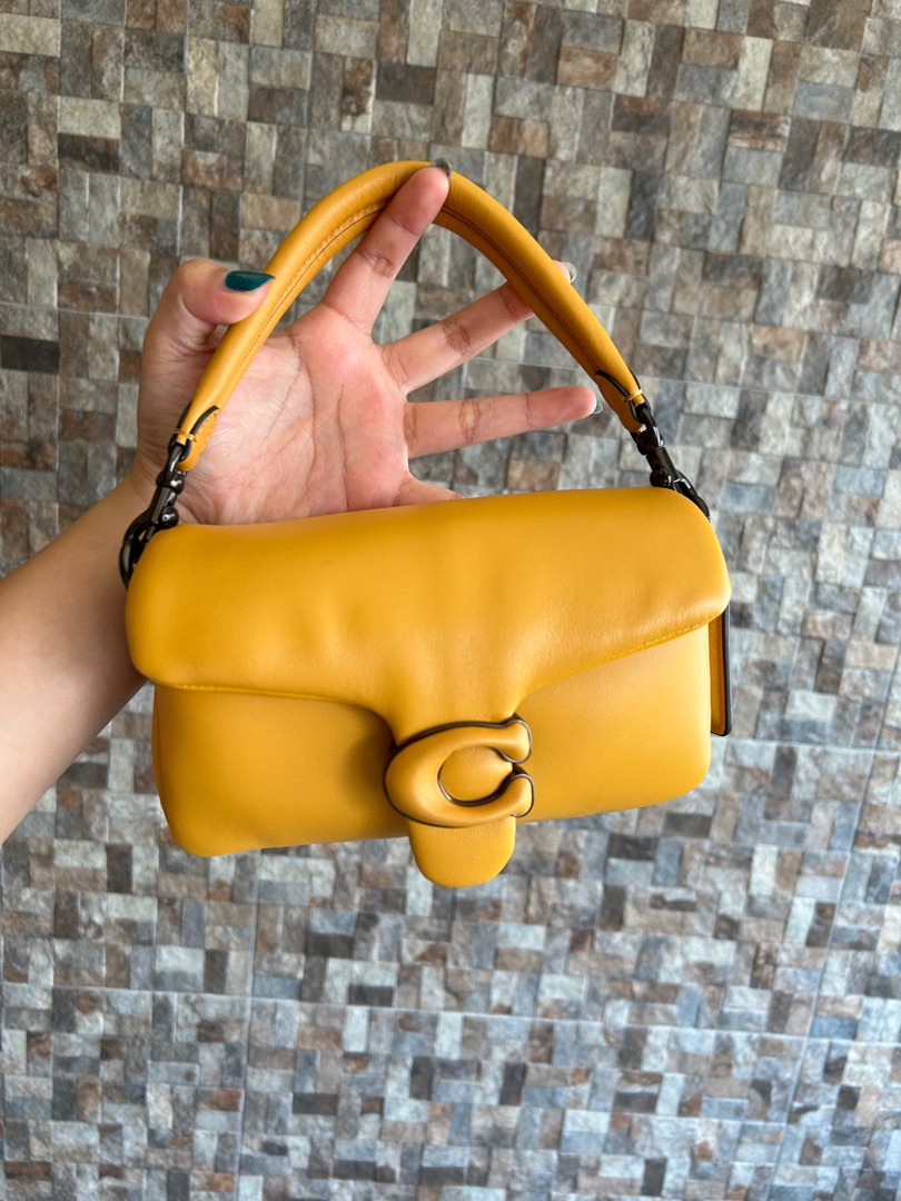 COACH Pillow Tabby Shoulder Bag 18 in Yellow