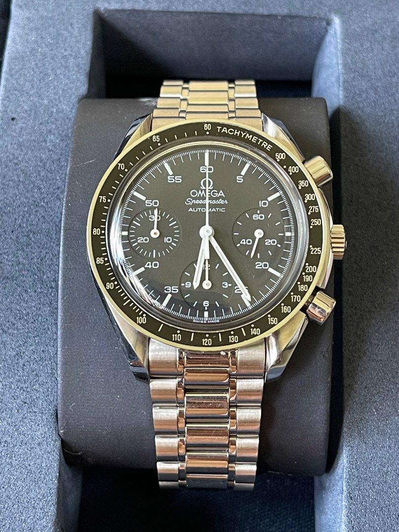 Box Cert Serviced Omega Speedmaster Reduced 3510 39mm Moonwatch