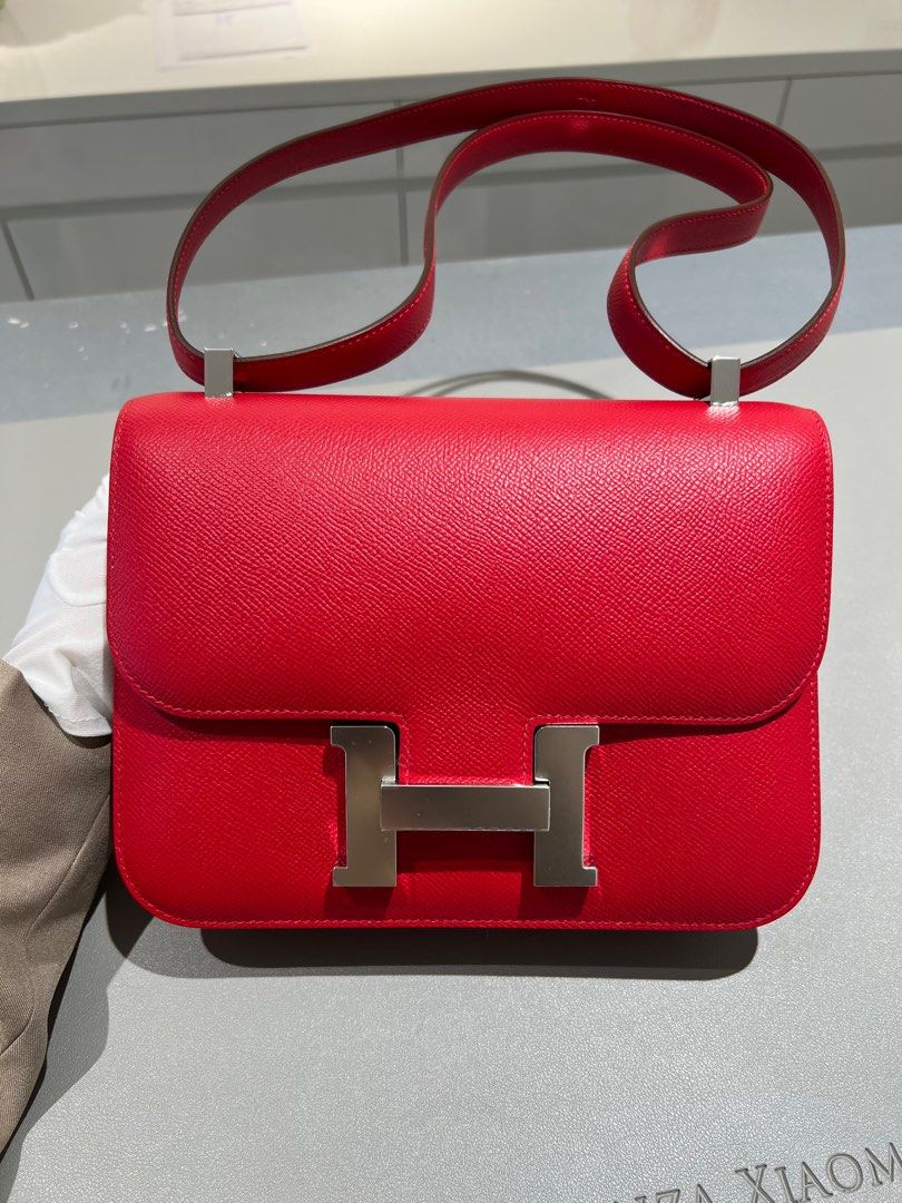 Hermes Kelly 25 Handbag Q5 Rouge Casaque Epsom GHW