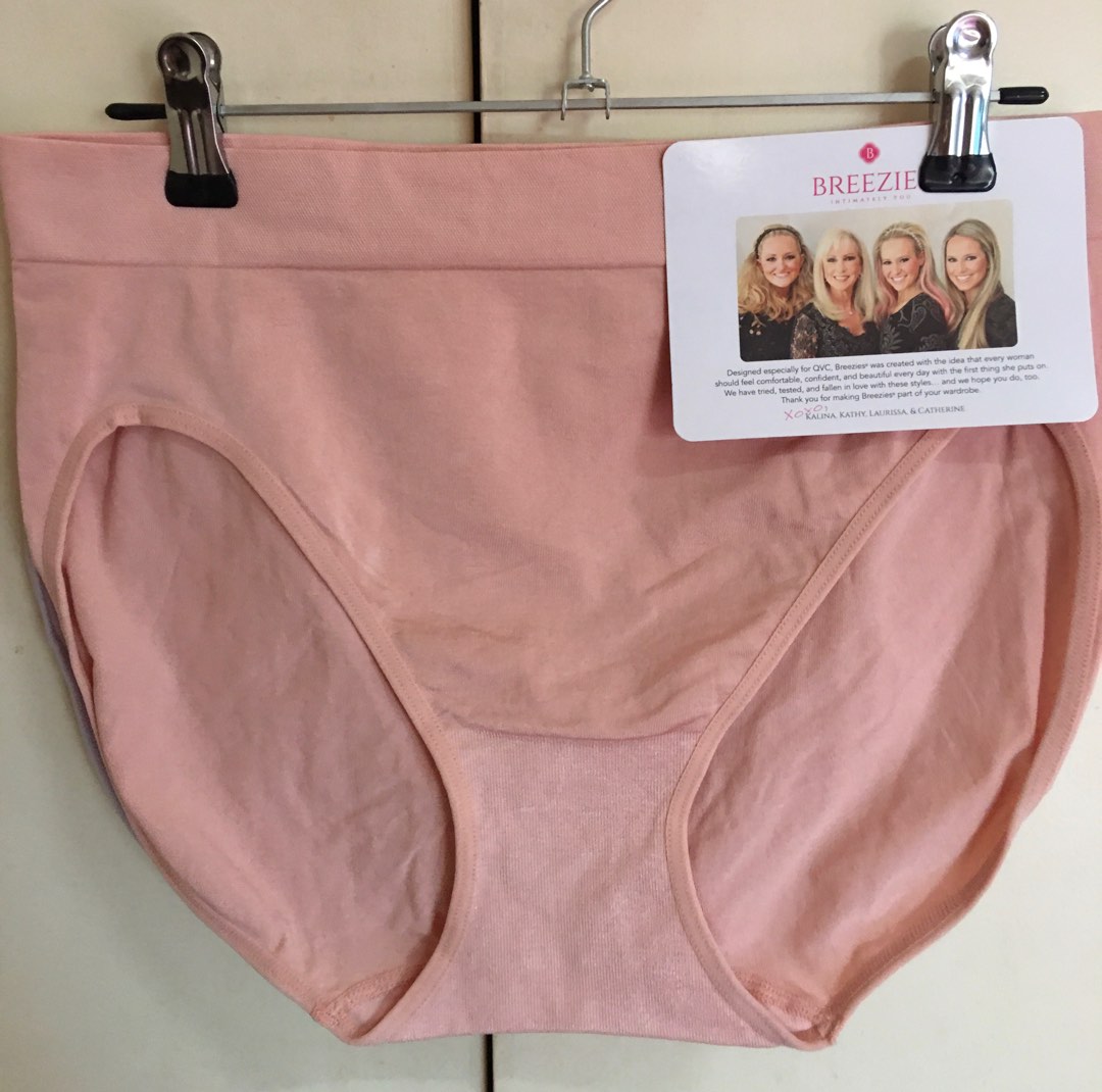 Breezies Seamless Hi-Cut Panties Set of 3 LARGE, Women's Fashion