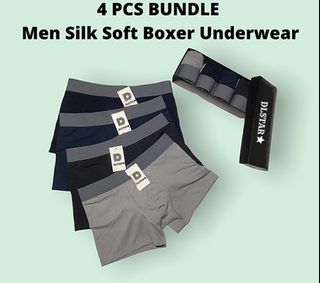 2pc Bundle Uniqlo Inspired Soft Cotton Plain Color Men Boxer