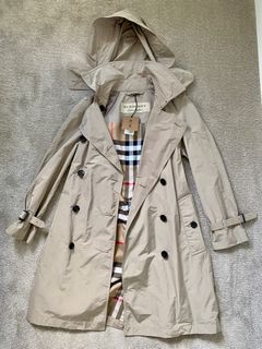 The amberford hooded shell trench top coat