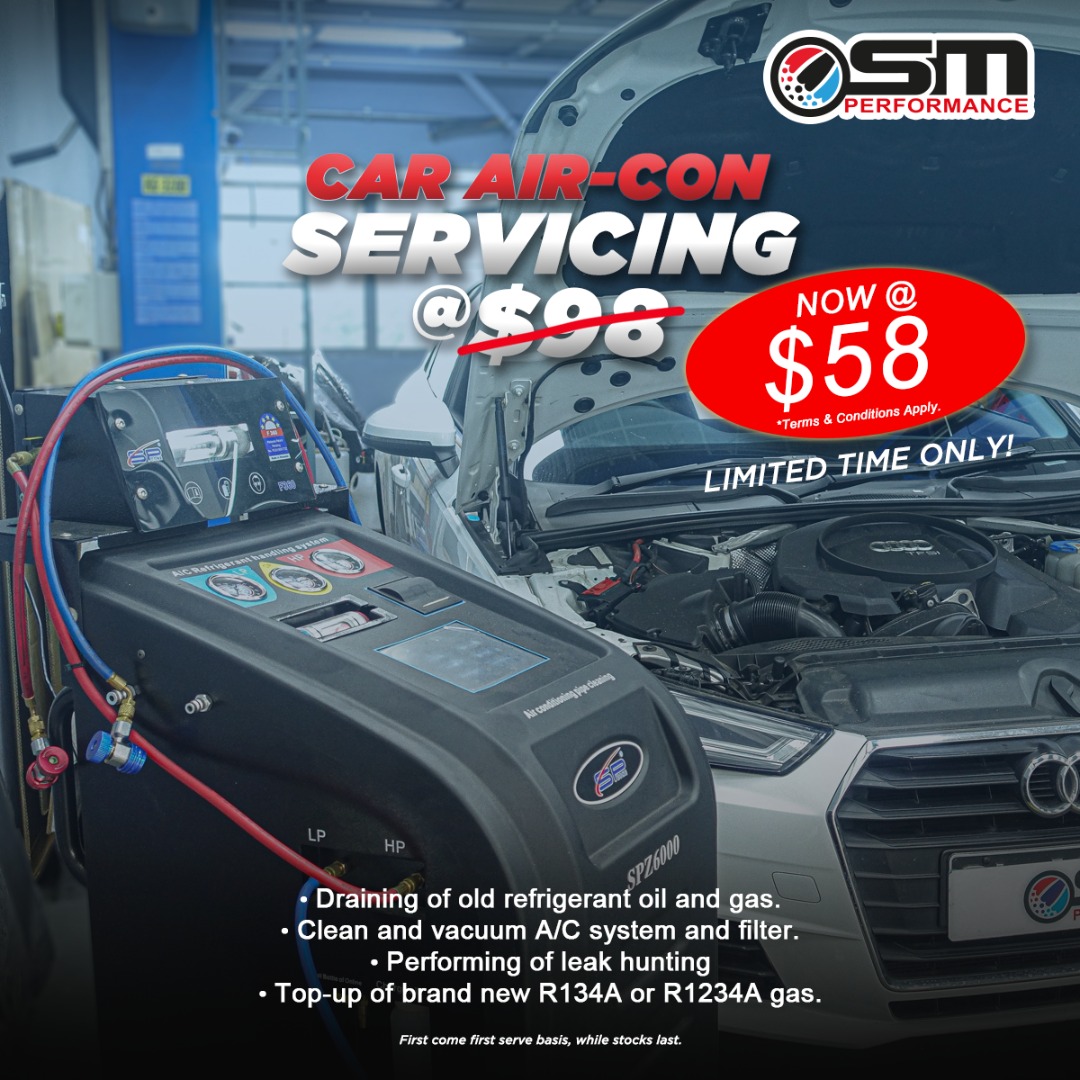 Car Air Con Servicing Flushing New Gas Top Up Clean and Vacuum AC