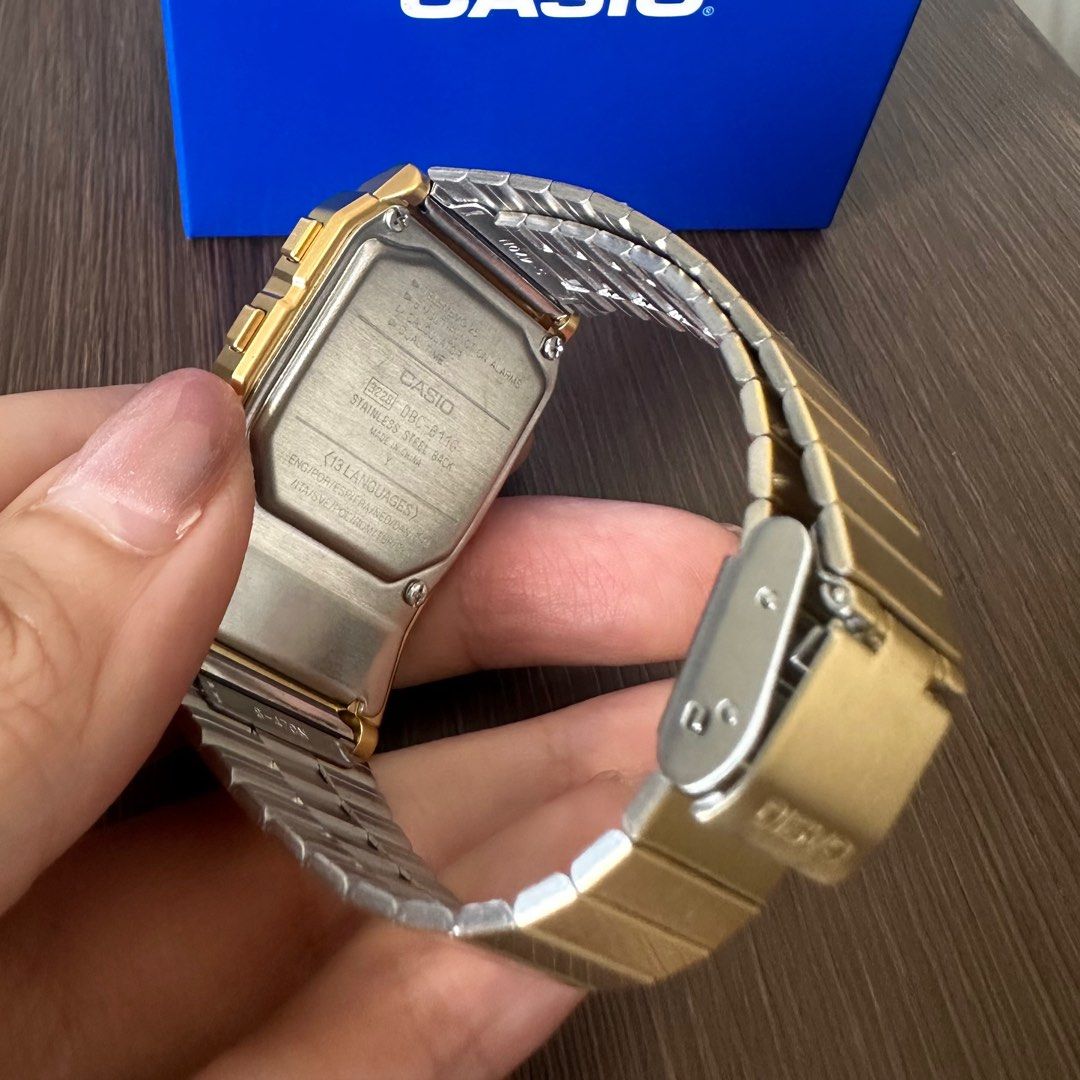 Casio Databank DBC 611G 1D Gold Calculator Watch