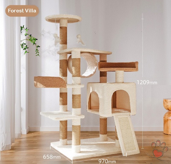 Cat Tree Cat Climbing Tower Cat Condo, Pet Supplies, Homes & Other Pet