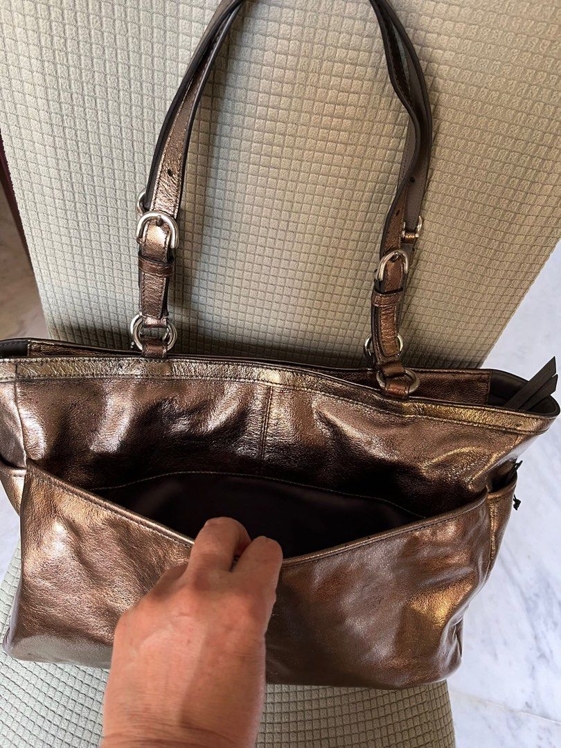Bronze coach purse hot sale