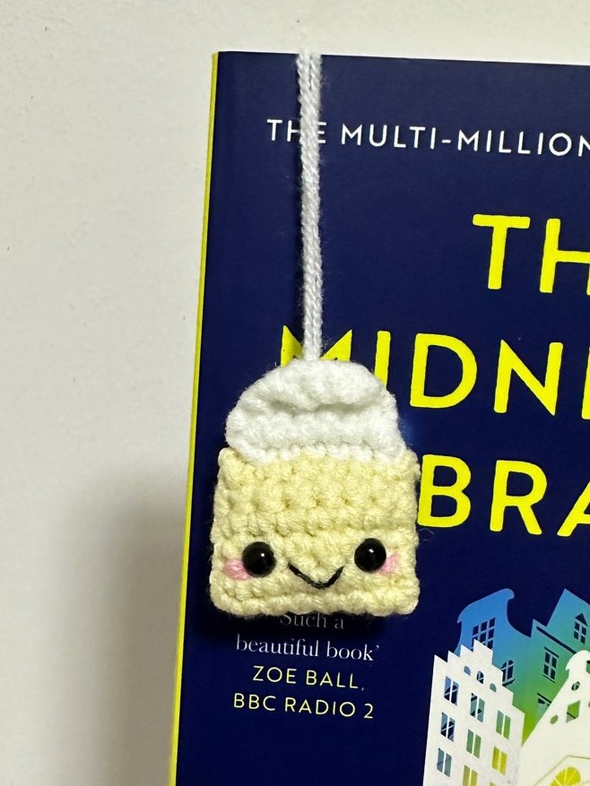Crochet Teabag Bookmark, Hobbies & Toys, Stationery & Craft, Handmade