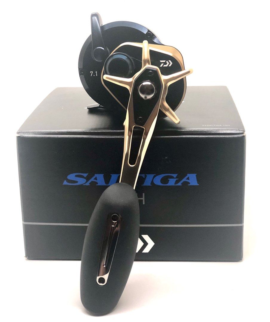 Moulinet d'appât Daiwa 22 Saltiga 15H Jigging poignée droite multicolore ‎006