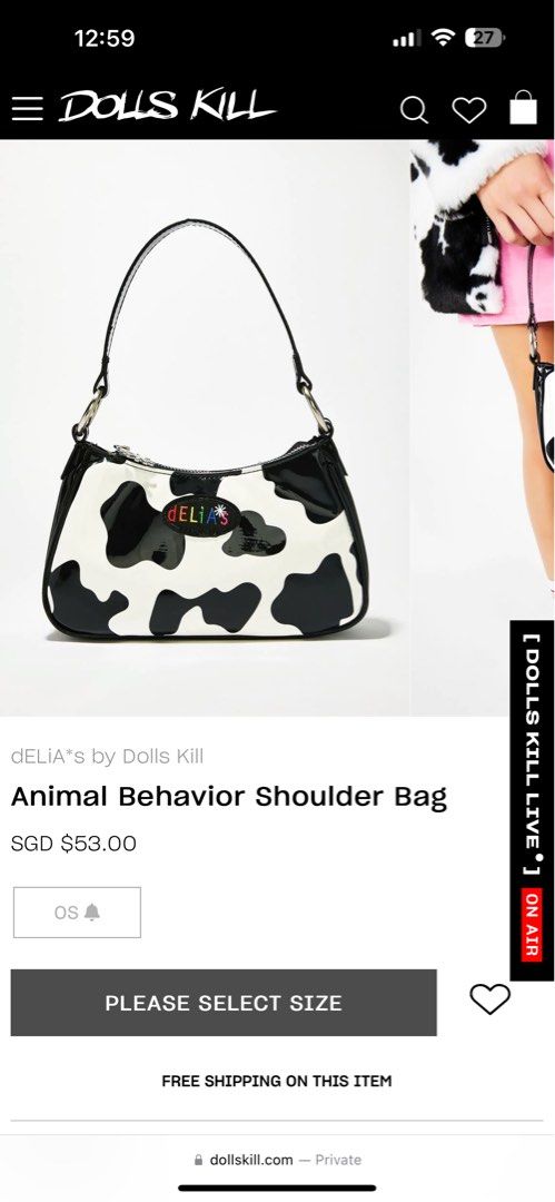 Animal behavior shop shoulder bag