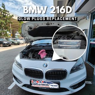 Diesel Car Glow Plugs Replacement - BMW 216D
