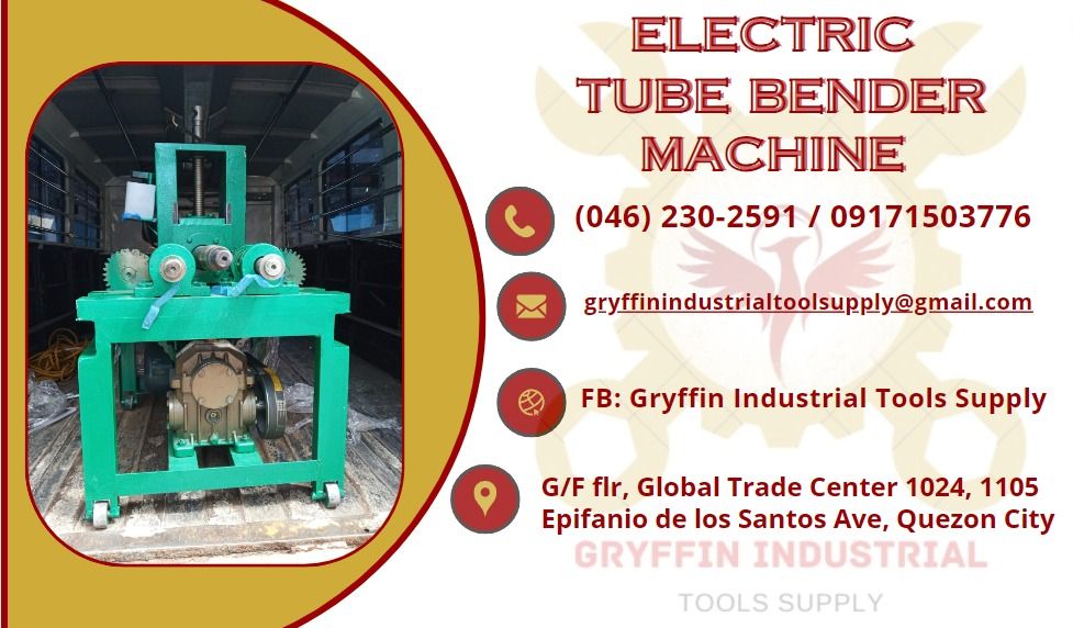 35-Inch Heavy-Duty Electric Multi-Function Industrial Square Pipe Tube Bender Machine W/ Die Set (SAK16482)