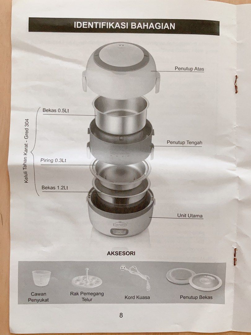 Empress Electric Lunch Box, TV & Home Appliances, Kitchen Appliances