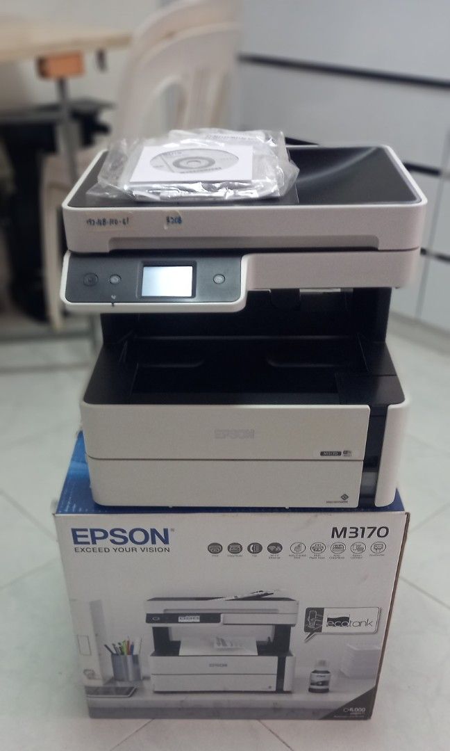 Epson Printer M3170 Mono Eco Tank ( Black only)(Fast printing speed ...