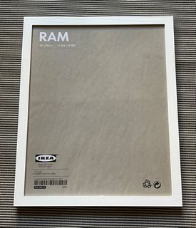 EUC IKEA white wood frame RAM 40x50cm