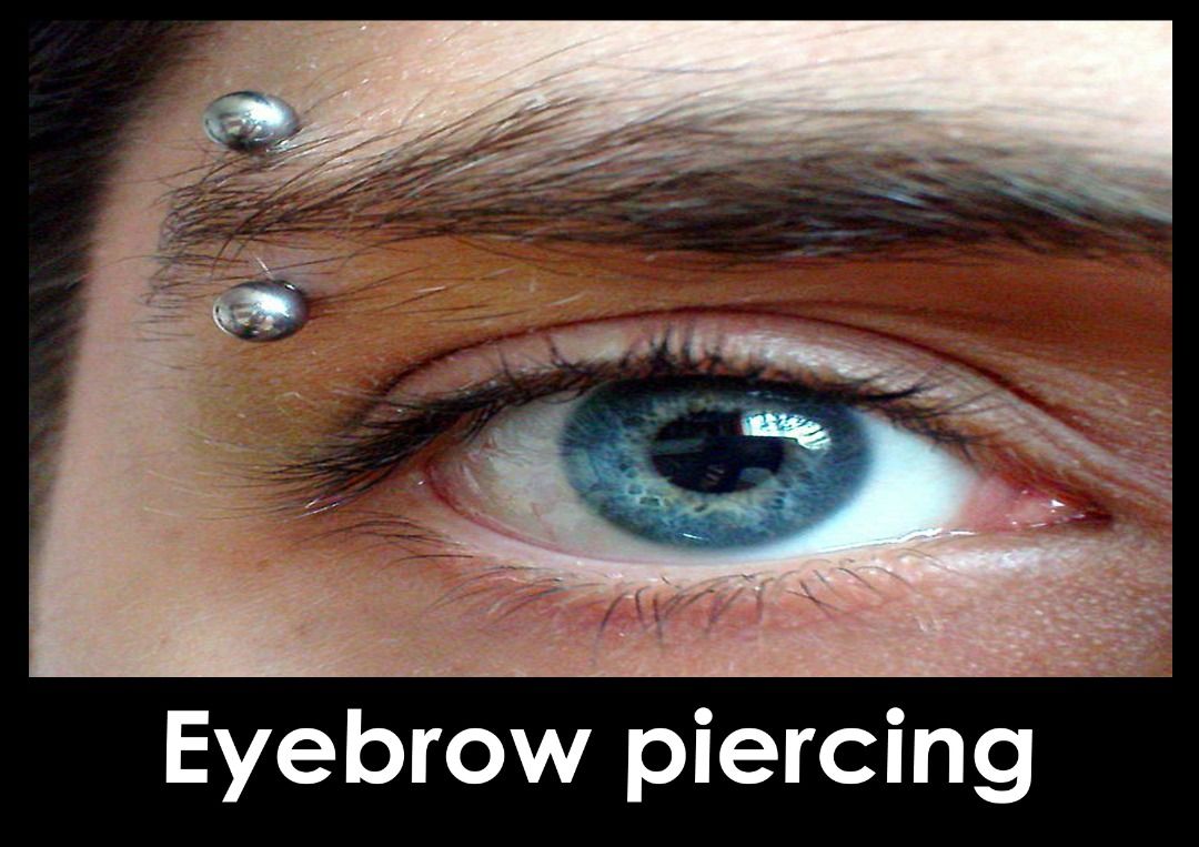 Eyebrow stud piercing hot sale