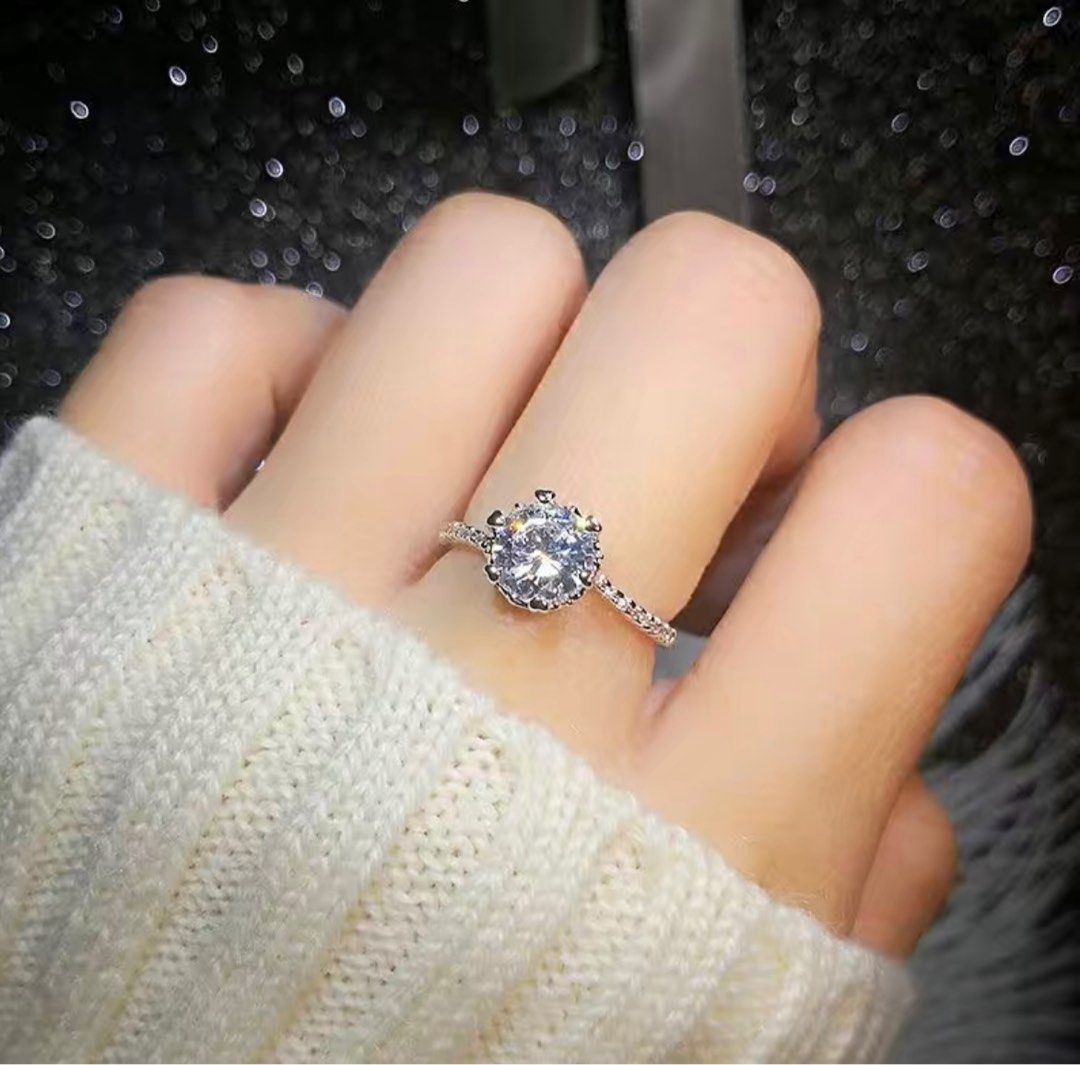 Fake Diamond Ring Adjustable