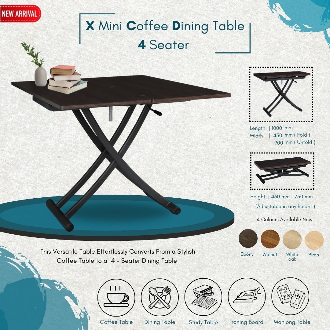 Foldable Coffee Table / Dining Table / Mahjong Table / Space Saving