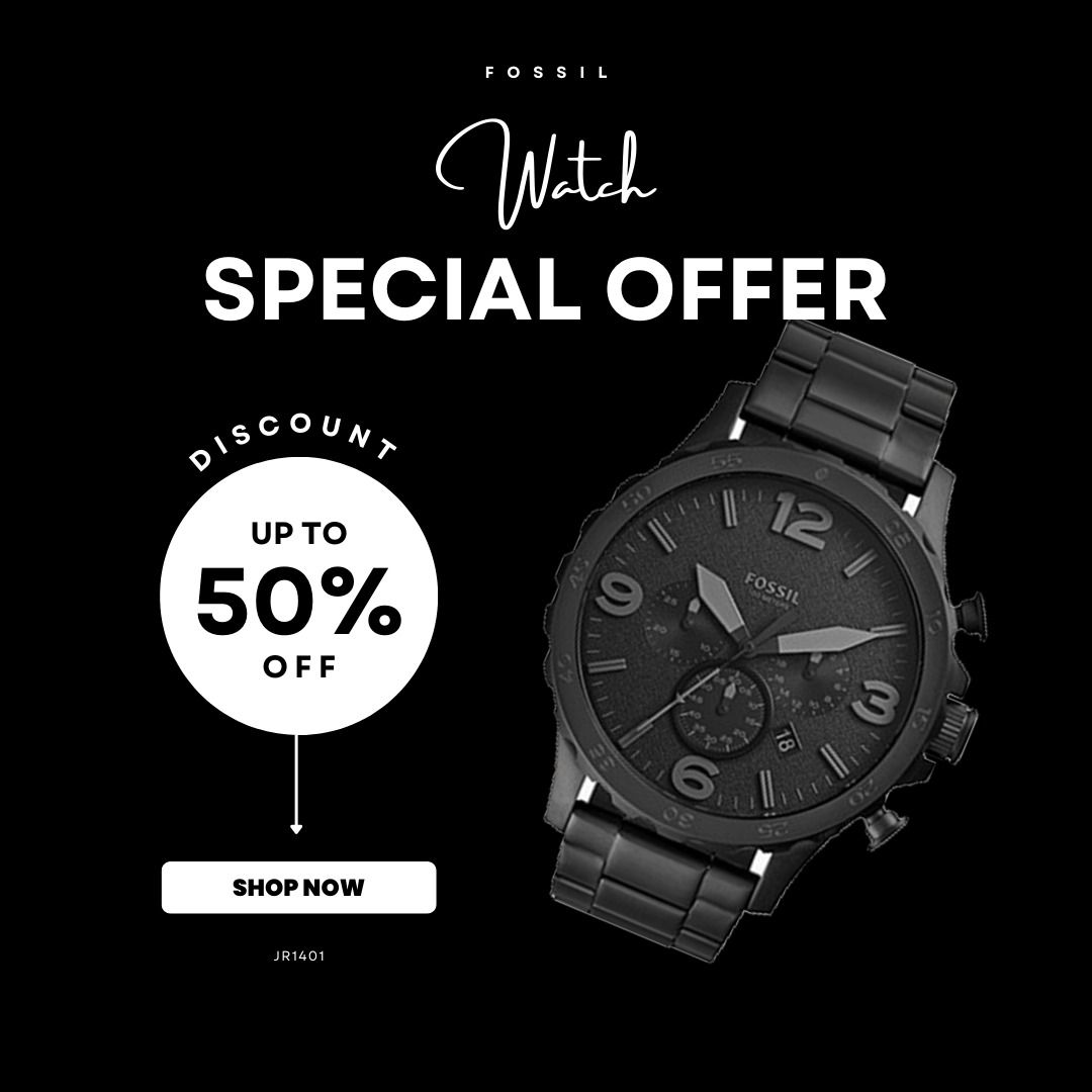 Fossil nate chronograph jr1401 sales