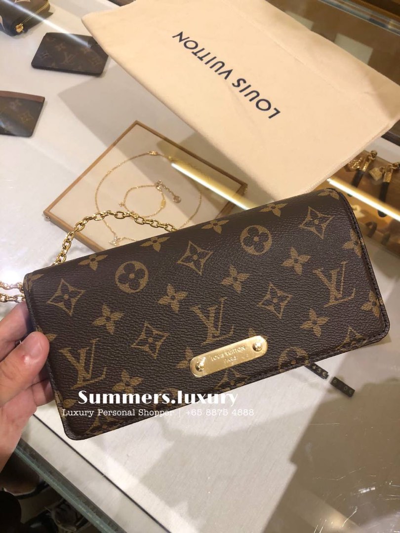Louis Vuitton® Wallet On Chain Lily Monogram. Size in 2023  Louis vuitton  wallet, Louis vuitton wallet on chain, Wallets for women