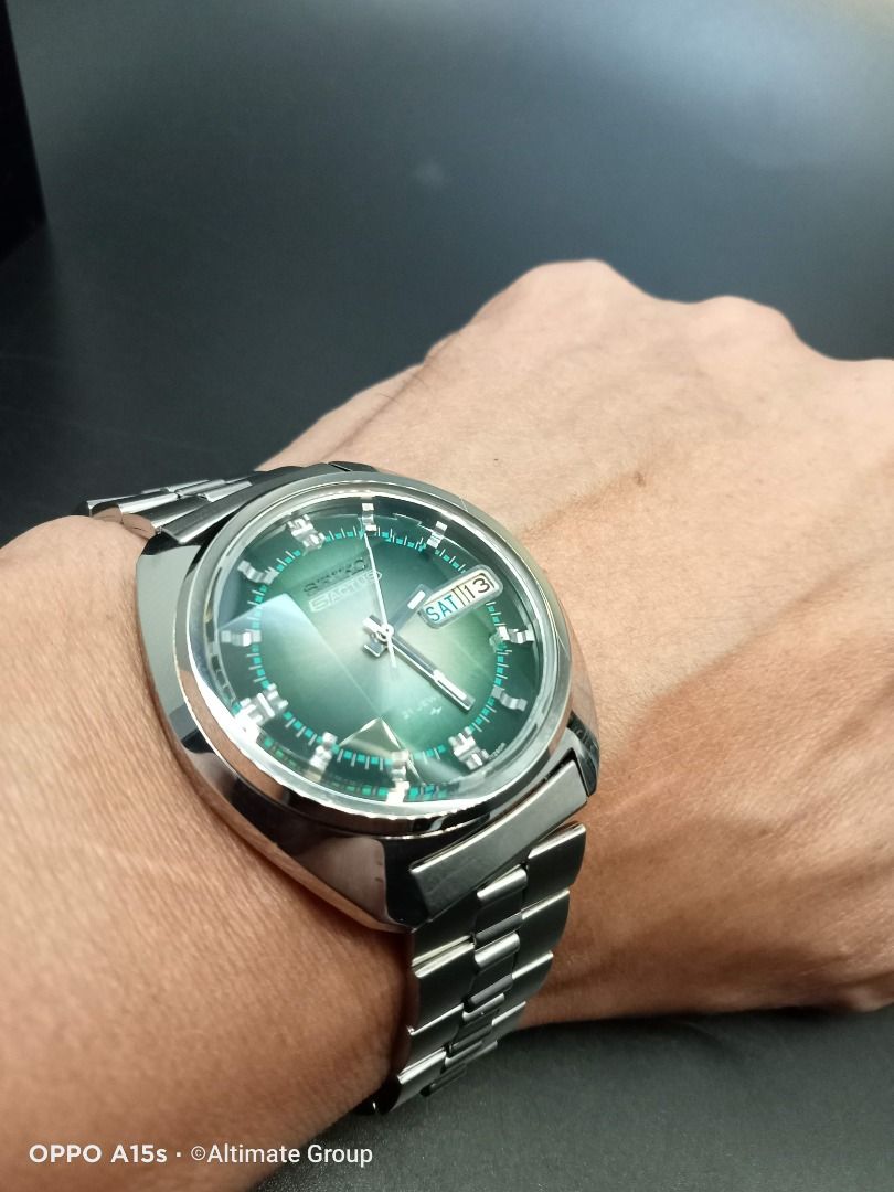 セイコー5 ACTUS グリーン - 腕時計(アナログ)