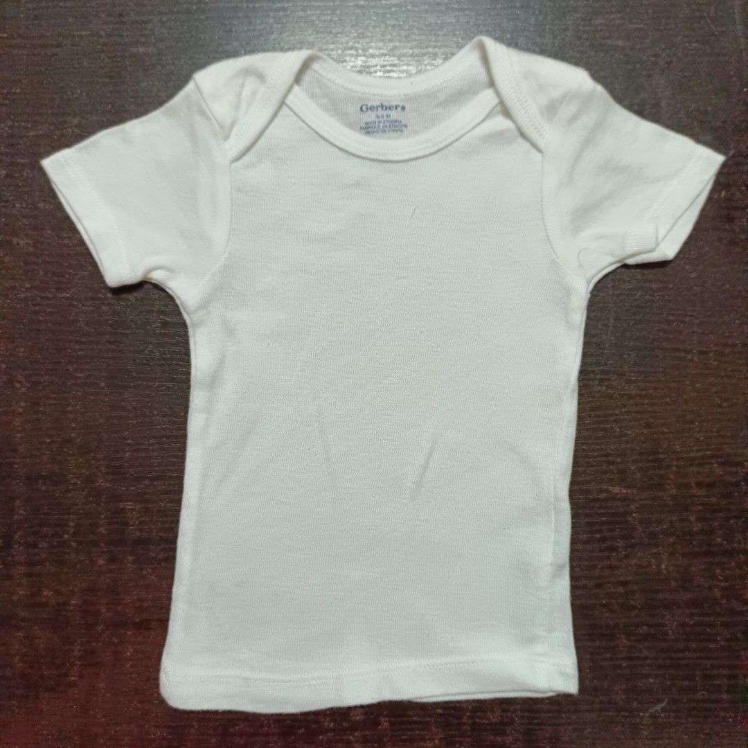 Plain white t shirt new arrivals 6-9 months