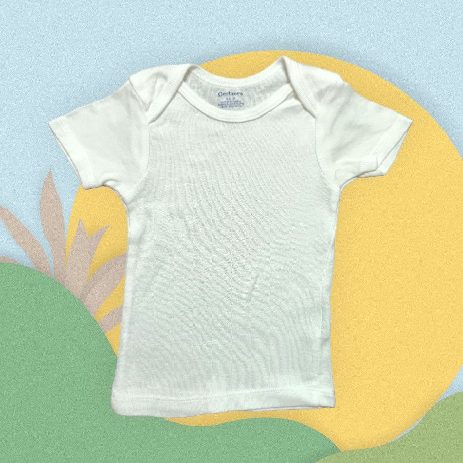 Plain white t shirt 6-9 months store