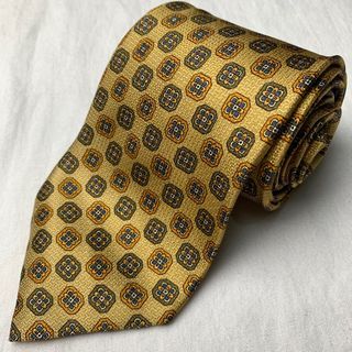 Gold Vintage Print Necktie