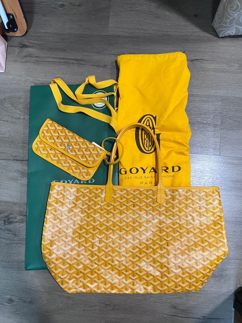 Goyard St Louis PM Tote in White Colour, Luxury, Bags & Wallets on Carousell