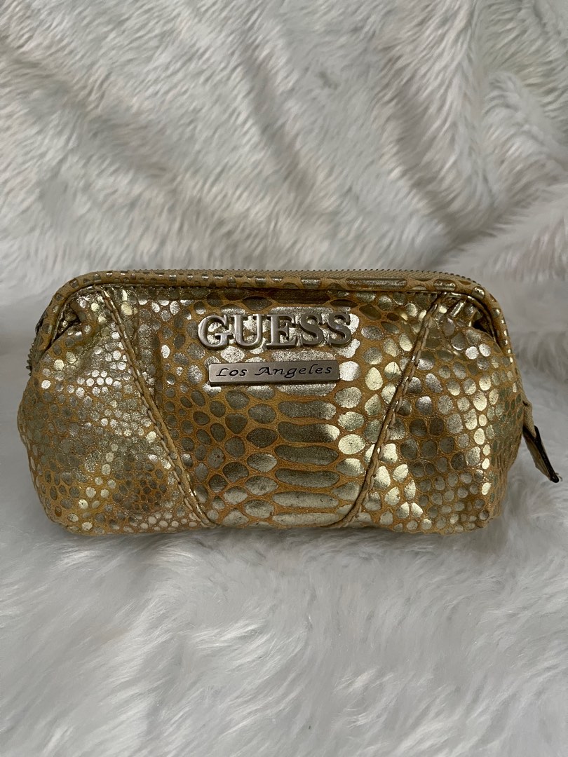 GUESS Los Angeles Cosmetic Pouch, Women's Fashion, Bags & Wallets