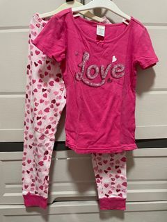 Gymboree love hearts pajama set for girls