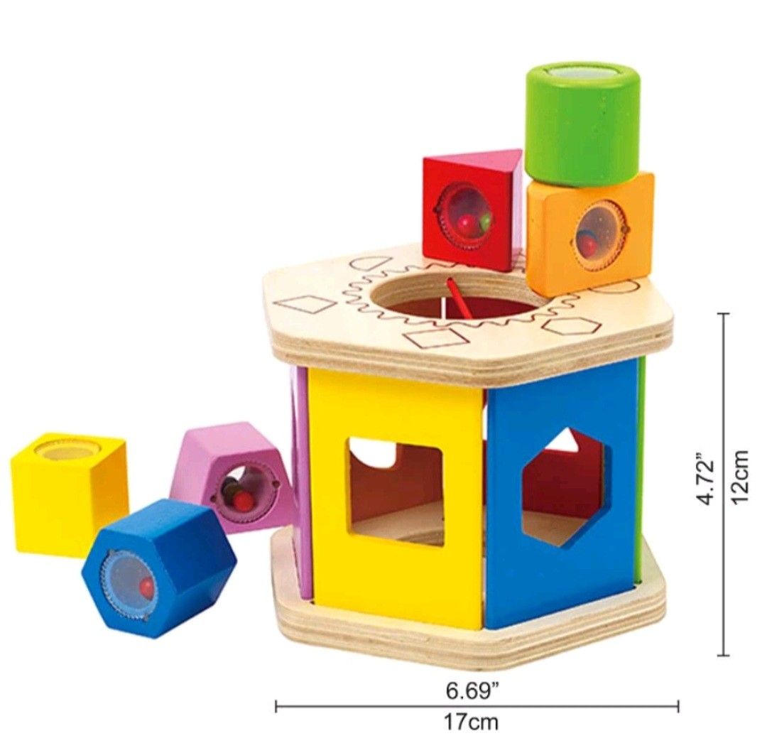 HAPE shake, match, stack Sorter, Babies & Kids, Infant Playtime on