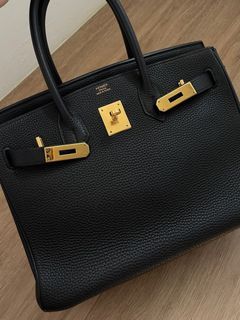 Hermes Birkin 30 Black Epsom GHW, Luxury, Bags & Wallets on Carousell