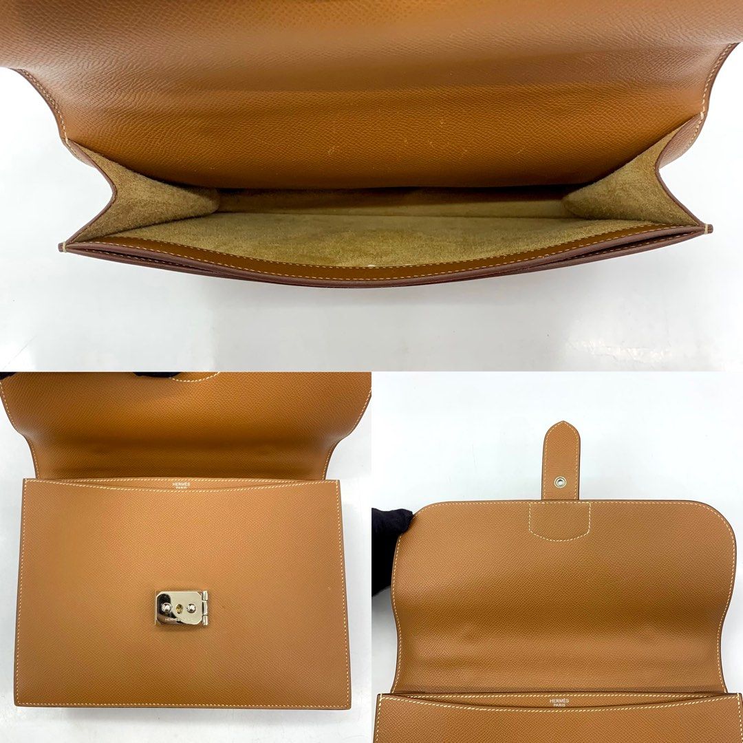 DISCOUNTED] HERMES EPSON SAC A DEPECHES 27 SQUARE L STAMP BROWN W/O CADENA  BUSINESS BRIEFCASE 237028757 ;, Luxury, Bags & Wallets on Carousell
