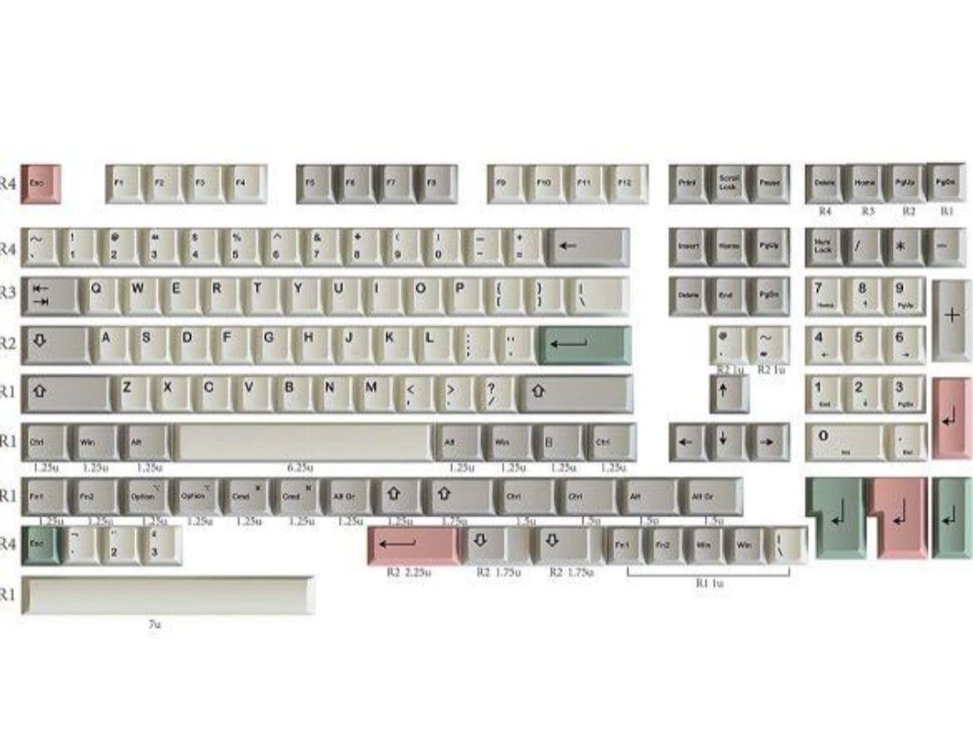 HK Gaming 9009 Retro Cherry Profile PBY Keycaps, Computers & Tech
