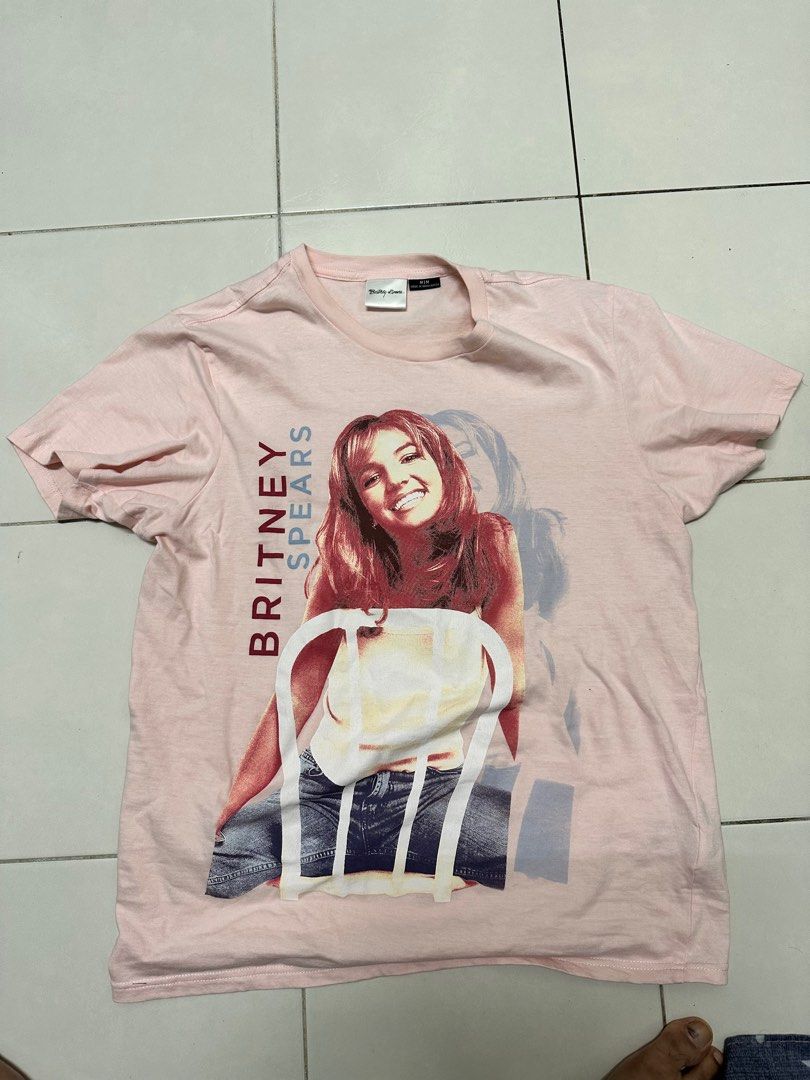 H M Britney tshirt Men s Fashion Tops Sets Tshirts Polo