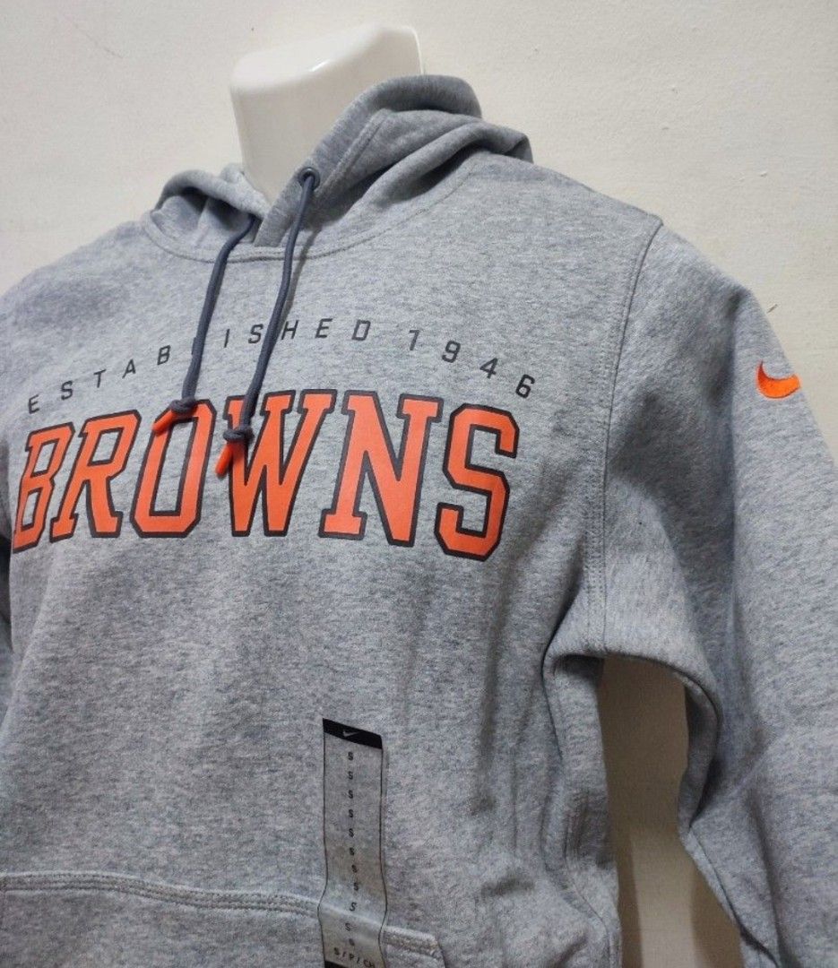 Cleveland Browns Nike Men's NFL Pullover Hoodie in Orange, Size: Medium | 00C0060K93-05H