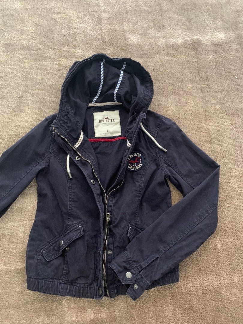 Hollister Navy Jacket Size S Abercrombie Women s Fashion Coats